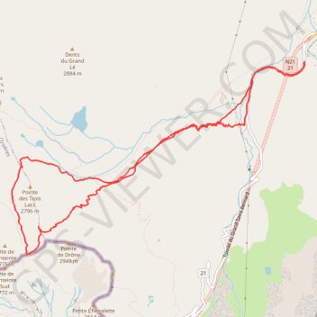 Itinéraire Petite boucle dans la Combe de Drône, distance, dénivelé, altitude, carte, profil, trace GPS