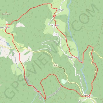 Itinéraire Les Biefs - Le Verger, distance, dénivelé, altitude, carte, profil, trace GPS
