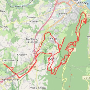 Itinéraire Songy - Quintal, distance, dénivelé, altitude, carte, profil, trace GPS
