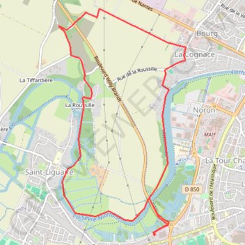 Itinéraire 266305, distance, dénivelé, altitude, carte, profil, trace GPS