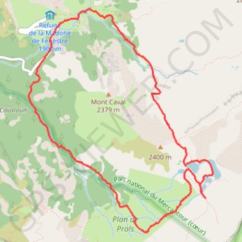 Itinéraire Lacs de Prals, distance, dénivelé, altitude, carte, profil, trace GPS