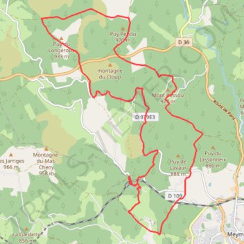 Itinéraire Le toit du Limousin, distance, dénivelé, altitude, carte, profil, trace GPS