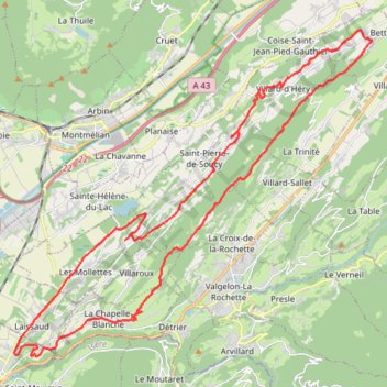 Itinéraire Crete De Montraillant et retour par le val Coisin, distance, dénivelé, altitude, carte, profil, trace GPS