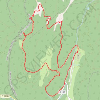 Itinéraire Les Haberts du Désert de Chartreuse, distance, dénivelé, altitude, carte, profil, trace GPS