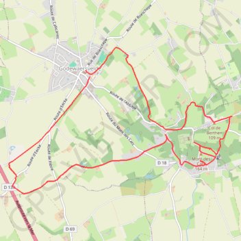 Itinéraire Sentier des Katts, distance, dénivelé, altitude, carte, profil, trace GPS