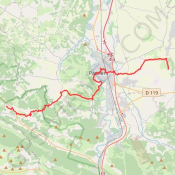 Itinéraire De Ludiès au château de la Hille (Chemin du Piémont Pyrénéen), distance, dénivelé, altitude, carte, profil, trace GPS