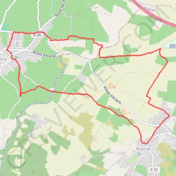Itinéraire Le Marquis - Arzens, distance, dénivelé, altitude, carte, profil, trace GPS