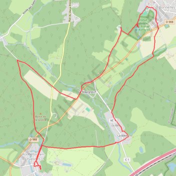 Itinéraire Rallye Bonnelle - Rochefort-en-Yvelines, distance, dénivelé, altitude, carte, profil, trace GPS
