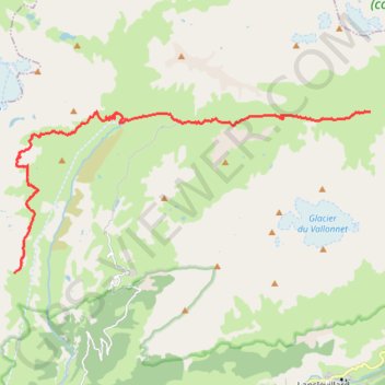 Itinéraire Raid Vanoise - Etape 3, distance, dénivelé, altitude, carte, profil, trace GPS