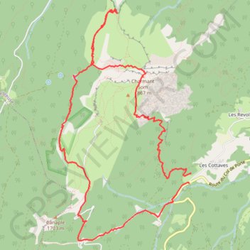 Itinéraire Charmant Som NW et tentative à l'If (Chartreuse), distance, dénivelé, altitude, carte, profil, trace GPS