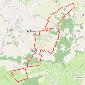 Itinéraire PARCOURS MARCHE 17KM, distance, dénivelé, altitude, carte, profil, trace GPS