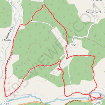 Itinéraire Labastide-Sals, distance, dénivelé, altitude, carte, profil, trace GPS