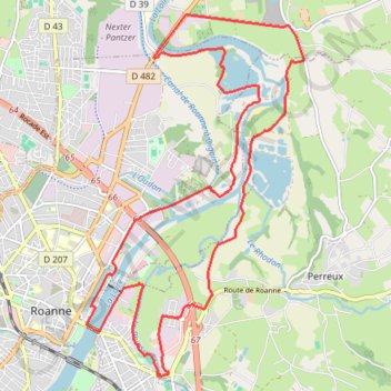 Itinéraire La Loire, des bocages du Brionnais à la plaine du Forez, de ponts en ponts en 6 tronçons, distance, dénivelé, altitude, carte, profil, trace GPS