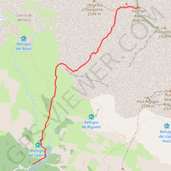 Itinéraire pic-Aspe-2640m, distance, dénivelé, altitude, carte, profil, trace GPS