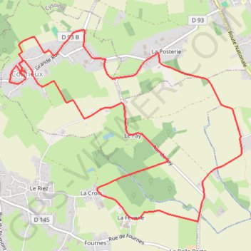 Itinéraire Circuit de la Commanderie - Cobrieux - 59, distance, dénivelé, altitude, carte, profil, trace GPS
