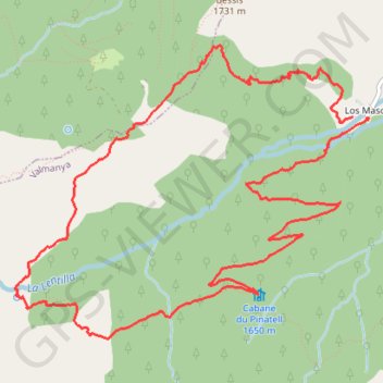 Itinéraire Les balcons du Canigou, distance, dénivelé, altitude, carte, profil, trace GPS