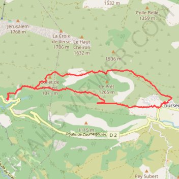 Itinéraire 2026 05 01 - St Pons coursegoules cuve autre ville St Pons hors assoc pix, distance, dénivelé, altitude, carte, profil, trace GPS