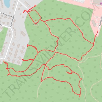Itinéraire Colline Cross, distance, dénivelé, altitude, carte, profil, trace GPS