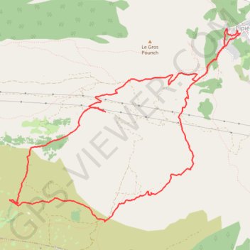 Itinéraire Cipières - Plateau de Calern, distance, dénivelé, altitude, carte, profil, trace GPS