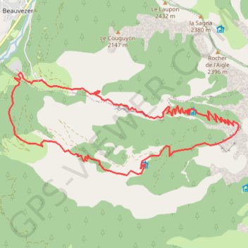 Itinéraire Les Gorges de Saint Pierre, distance, dénivelé, altitude, carte, profil, trace GPS