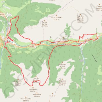 Itinéraire 02 EXP 2023 v2, distance, dénivelé, altitude, carte, profil, trace GPS