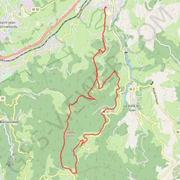 Itinéraire La Barbanche depuis Saint-Chamond, distance, dénivelé, altitude, carte, profil, trace GPS