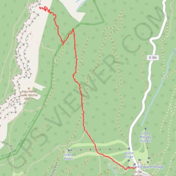 Itinéraire Arche Miracle directe depuis le col de Marcieu (Chartreuse), distance, dénivelé, altitude, carte, profil, trace GPS