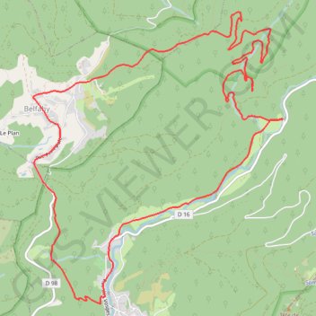 Itinéraire Haute Saône, distance, dénivelé, altitude, carte, profil, trace GPS