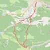 Itinéraire Lavelanet - Montségur, distance, dénivelé, altitude, carte, profil, trace GPS