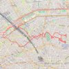 Itinéraire First Run 2026 en mode Trail Butte MontMartre avec plein de touristes partout 🤯😱🤯😱 pavés trop glissant attention 🌧️ petite pluie ⚠️ tranquille 🤯, distance, dénivelé, altitude, carte, profil, trace GPS