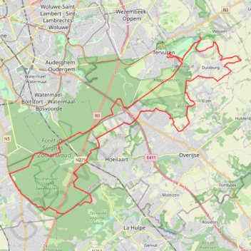 Itinéraire Gravel 19 - 50 km, distance, dénivelé, altitude, carte, profil, trace GPS