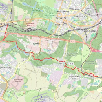 Itinéraire L'étang de la Geneste, distance, dénivelé, altitude, carte, profil, trace GPS