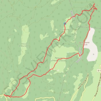 Itinéraire Vercors, distance, dénivelé, altitude, carte, profil, trace GPS