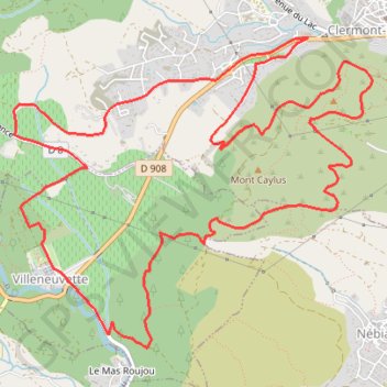 Itinéraire Salagou - La Ramasse, distance, dénivelé, altitude, carte, profil, trace GPS