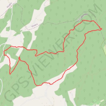 Itinéraire Saint-Montan et bois d'Arcis, distance, dénivelé, altitude, carte, profil, trace GPS