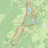 Itinéraire Les quatre lacs, distance, dénivelé, altitude, carte, profil, trace GPS