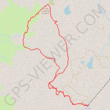 Itinéraire pointe de la masse 7 février, distance, dénivelé, altitude, carte, profil, trace GPS
