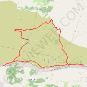 Itinéraire Plateau de Calern, distance, dénivelé, altitude, carte, profil, trace GPS
