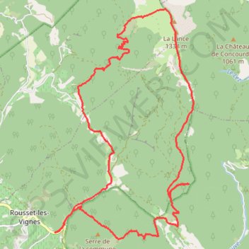 Itinéraire La Lance, distance, dénivelé, altitude, carte, profil, trace GPS
