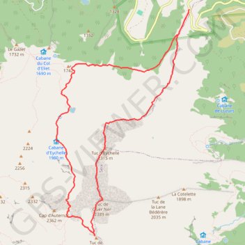 Itinéraire Tuc de la Messe par la crête de Balame, distance, dénivelé, altitude, carte, profil, trace GPS