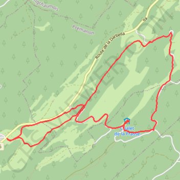Itinéraire Forêt du Massacre - Lamoura - le Boulu, distance, dénivelé, altitude, carte, profil, trace GPS