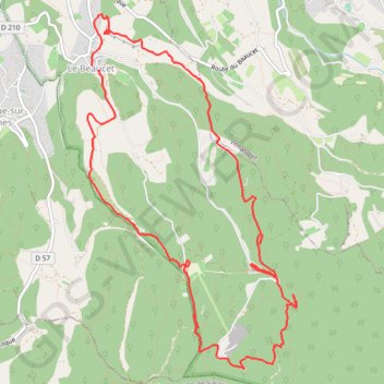 Itinéraire le beaucet, st gens, distance, dénivelé, altitude, carte, profil, trace GPS