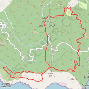 Itinéraire Boucle Notre-Dame-du-Mai, distance, dénivelé, altitude, carte, profil, trace GPS