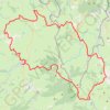 Itinéraire Les courbes infinies de l'Aubrac - Laguiole, distance, dénivelé, altitude, carte, profil, trace GPS