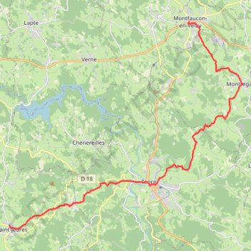 Itinéraire Chemin de Saint-Régis - Montfaucon-en-Velay - Saint-Jeures, distance, dénivelé, altitude, carte, profil, trace GPS