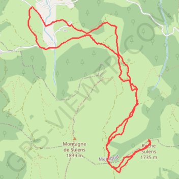 Itinéraire L'Arbarète ou le Petit Sulens, distance, dénivelé, altitude, carte, profil, trace GPS