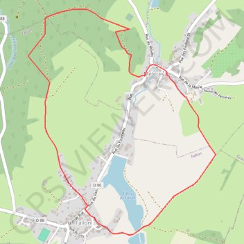 Itinéraire Sentier de la Mirabelle - Fallon, distance, dénivelé, altitude, carte, profil, trace GPS