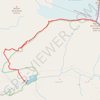 Itinéraire Aiguille de la Grande Sassière, distance, dénivelé, altitude, carte, profil, trace GPS