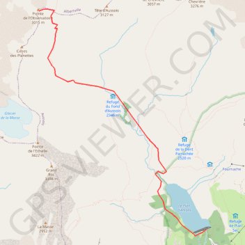 Itinéraire La pointe de l'Observatoire, distance, dénivelé, altitude, carte, profil, trace GPS