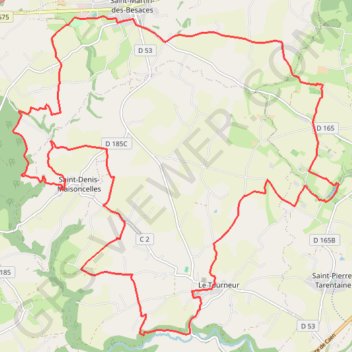 Itinéraire Circuit9_La-percee-du-Bocage, distance, dénivelé, altitude, carte, profil, trace GPS
